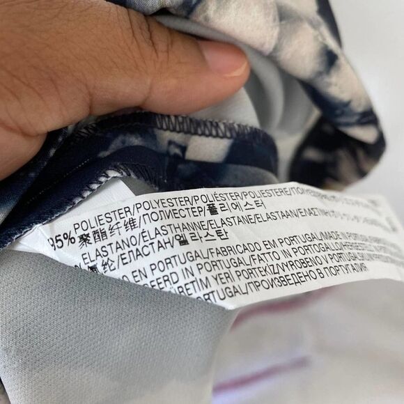 ZARA Woman Blue Floral Long Sleeve Dress - Picture 3 of 5